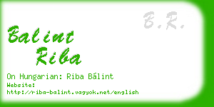 balint riba business card